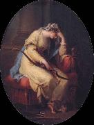 Angelika Kauffmann Penelope trauert uber dem Bogen des Odysseus oil on canvas